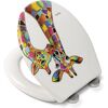 WC-Sitz mit buntem Giraffenmotiv