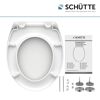 WC-Sitz 'WHITE' mit Absenkautomatik weiß Duroplast