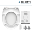 WC-Sitz 'WHITE' mit Absenkautomatik