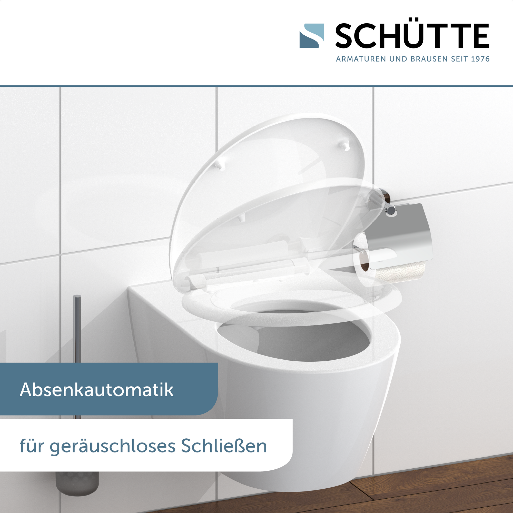 WC-Sitz 'WHITE' mit Absenkautomatik