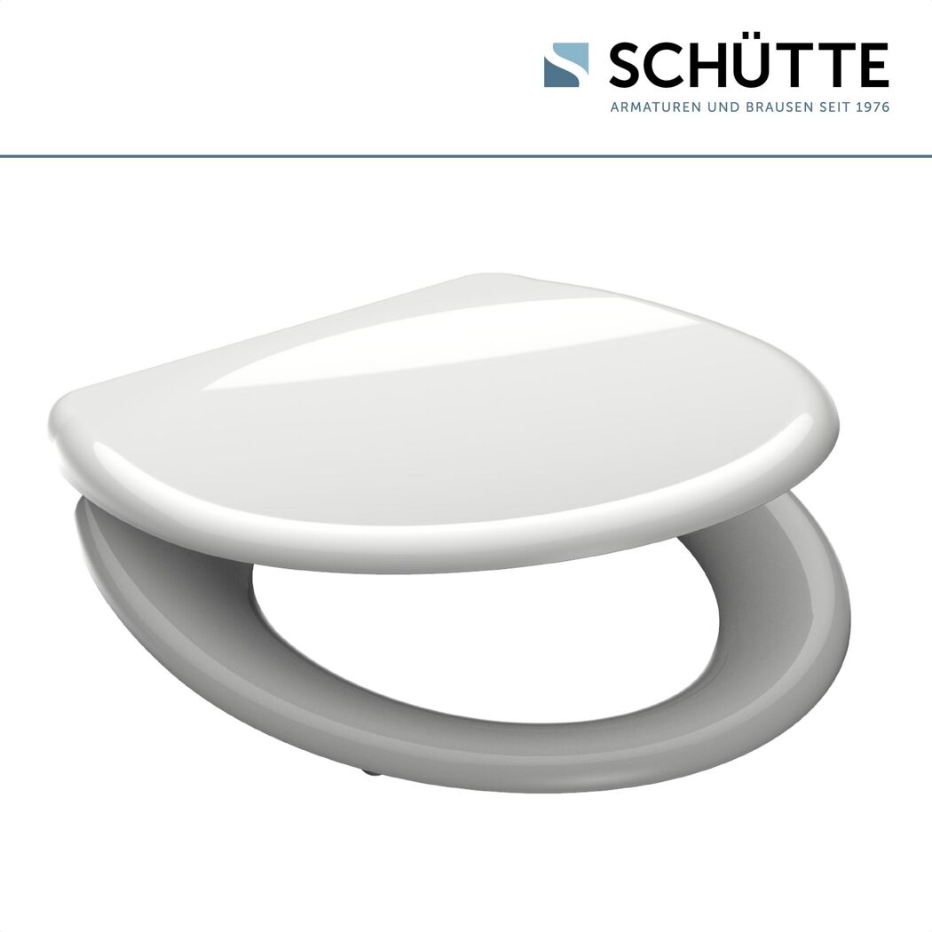 Weißer WC-Sitz der Marke SCHÜTTE