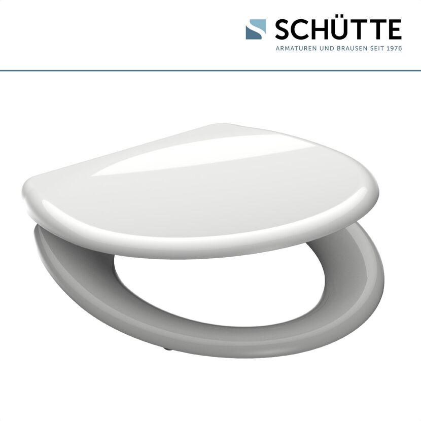 Weißer WC-Sitz der Marke SCHÜTTE