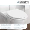 Weißer WC-Sitz der Marke SCHÜTTE.
