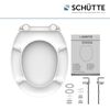 Schütte WC-Sitz Duroplast, weiss mit Montageanleitung
