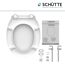 Schütte WC-Sitz Duroplast, weiss mit Montageanleitung