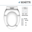 WC-Sitz mit Absenkautomatik weiß 37,7 x 44,5 cm