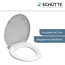 WC-Sitz mit Absenkautomatik weiß 37,7 x 44,5 cm