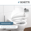 WC-Sitz mit Absenkautomatik weiß 37,7 x 44,5 cm
