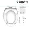 WC-Sitz von Schütte mit Absenkautomatik und Montagematerial