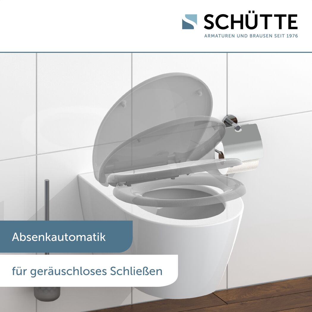 WC-Sitz mit Absenkautomatik weiß Duroplast