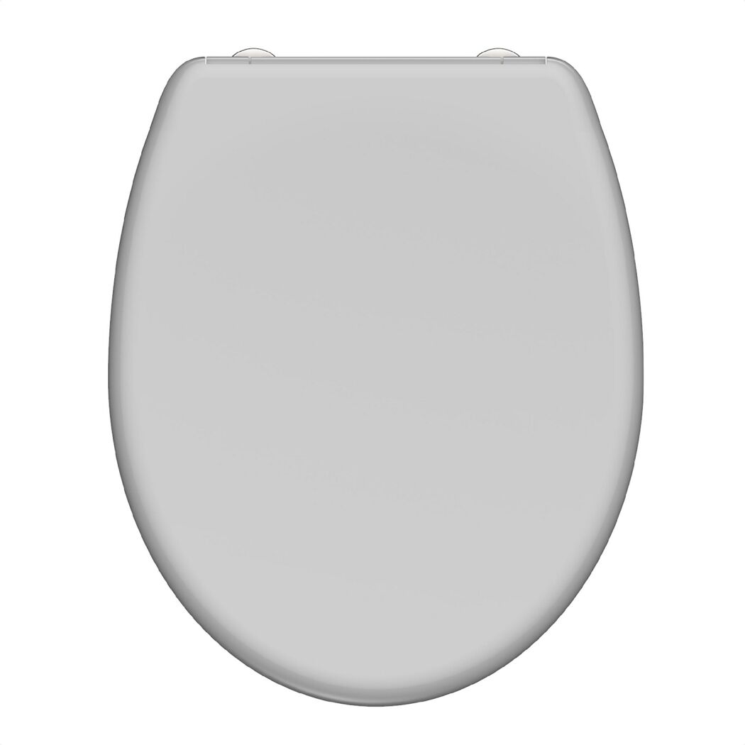 Grauer WC-Sitz von oben