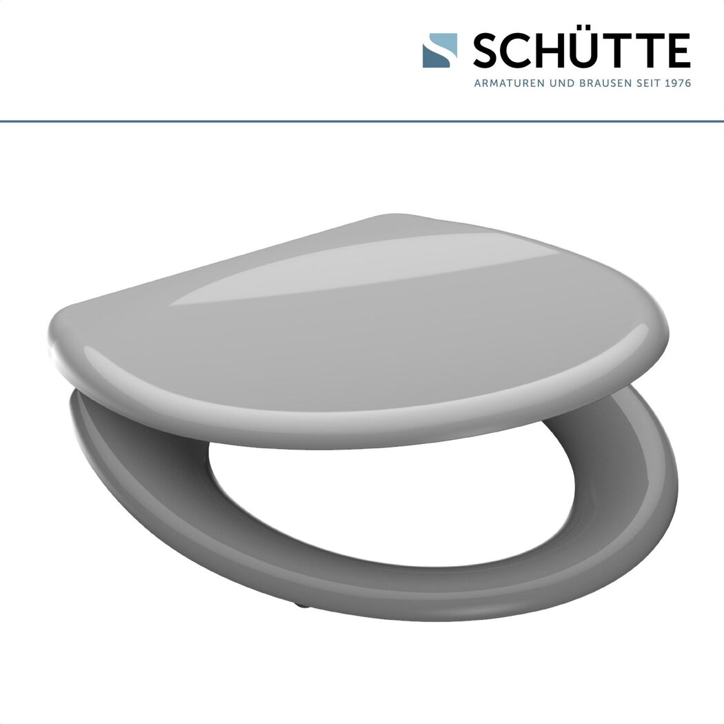 Grauer WC-Sitz
