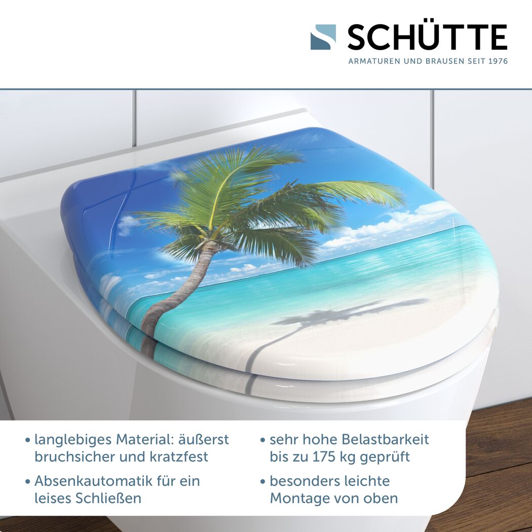 WC-Sitz 'Carribean' mit Absenkautomatik Duroplast