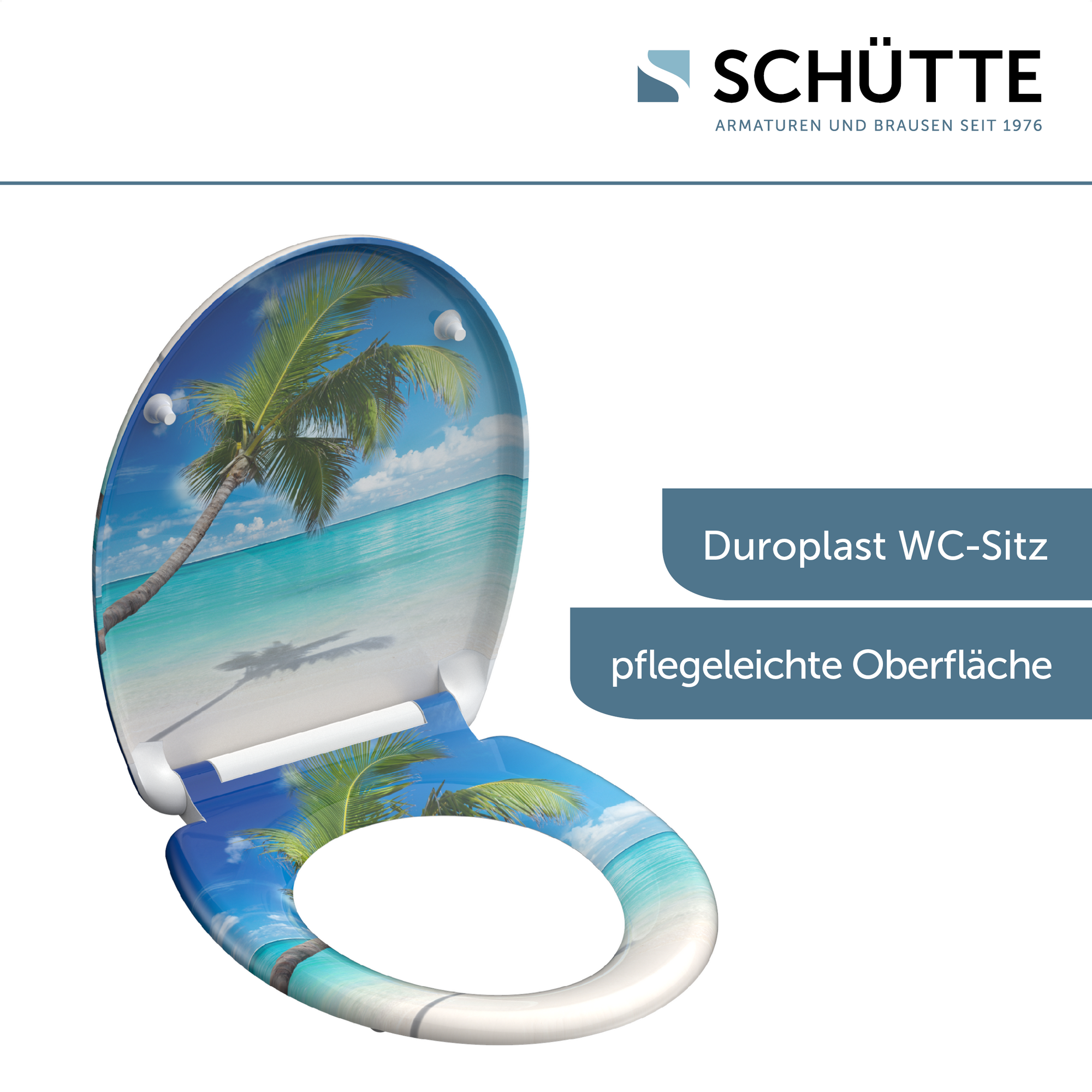 WC-Sitz 'Carribean' mit Absenkautomatik 37,4 x 45,3 cm