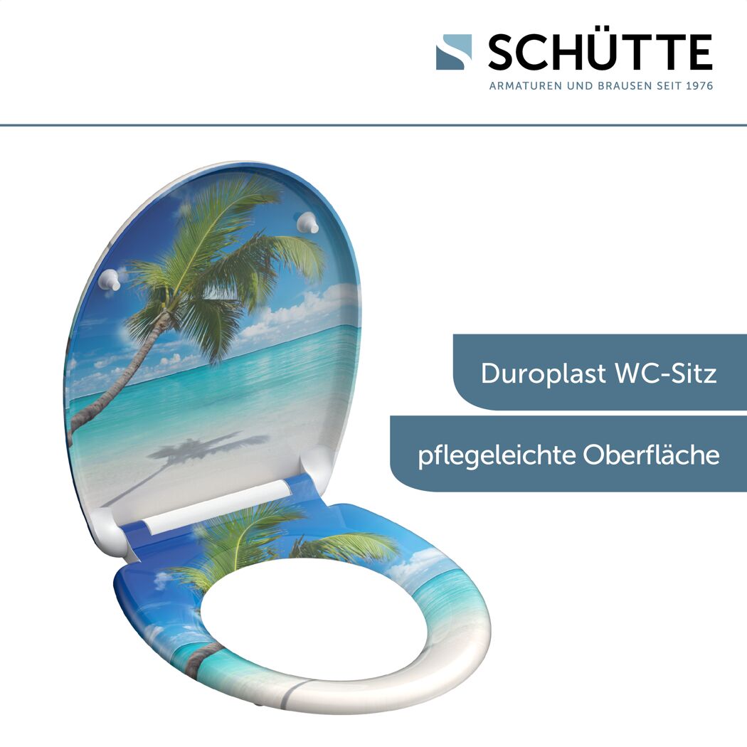 WC-Sitz 'Carribean' mit Absenkautomatik Duroplast