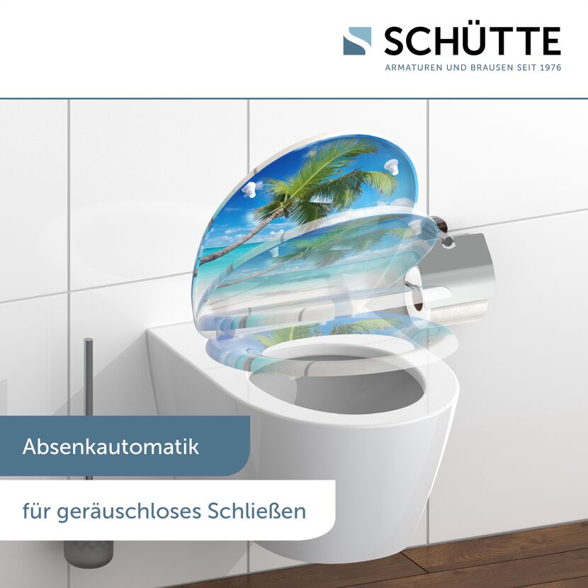 WC-Sitz 'Carribean' mit Absenkautomatik Duroplast