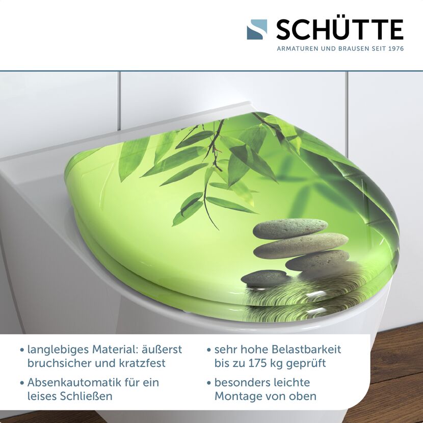 WC-Sitz 'Green Garden' mit Absenkautomatik Duroplast