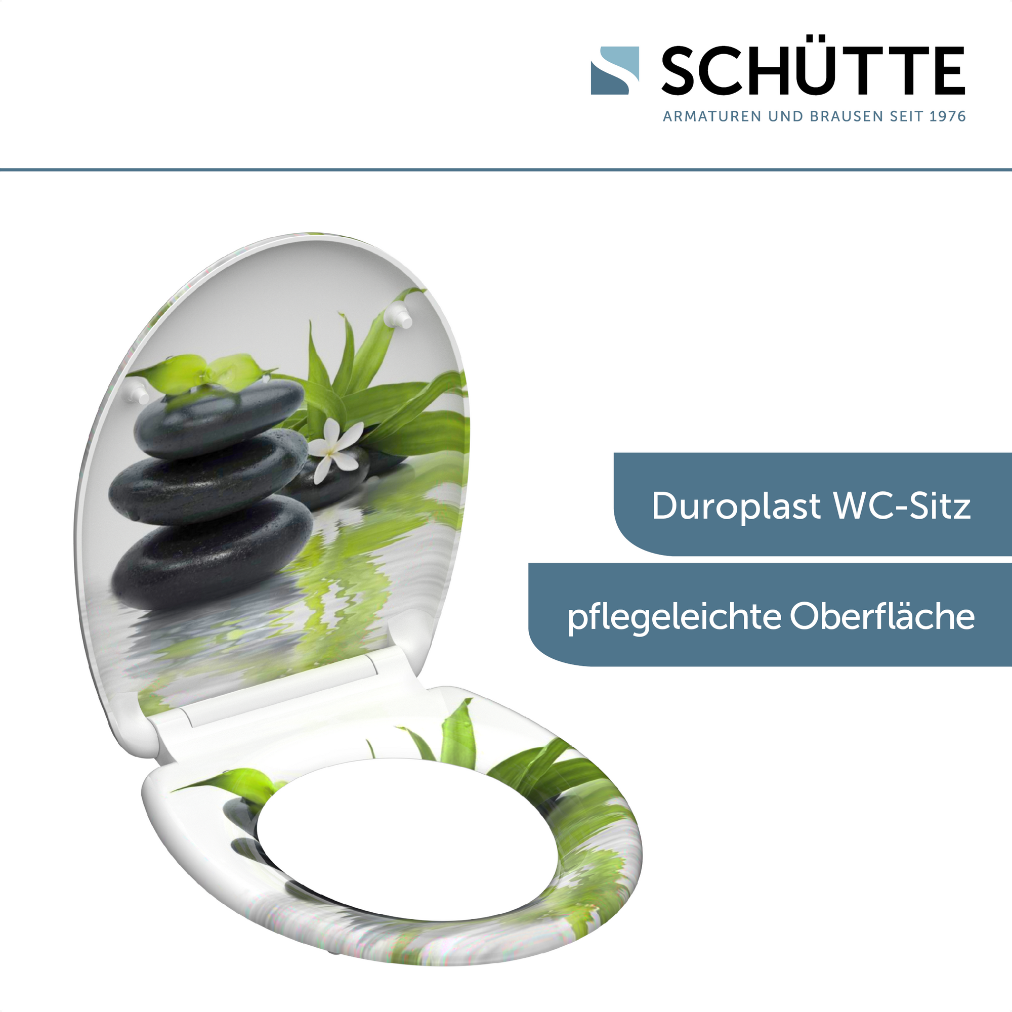 WC-Sitz 'Jasmin' mit Absenkautomatik 37,4 x 45,3 cm