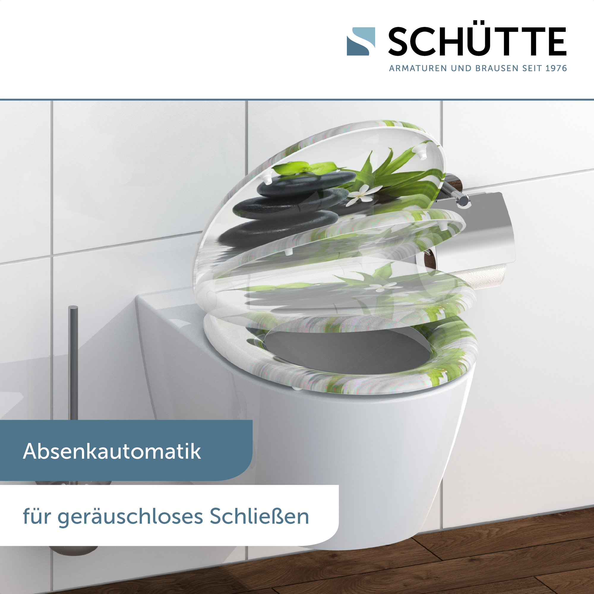 WC-Sitz 'Jasmin' mit Absenkautomatik 37,4 x 45,3 cm