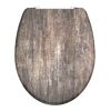 WC-Sitz mit Holzdekor