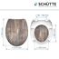WC-Sitz Duroplast Old Wood mit Maßen
