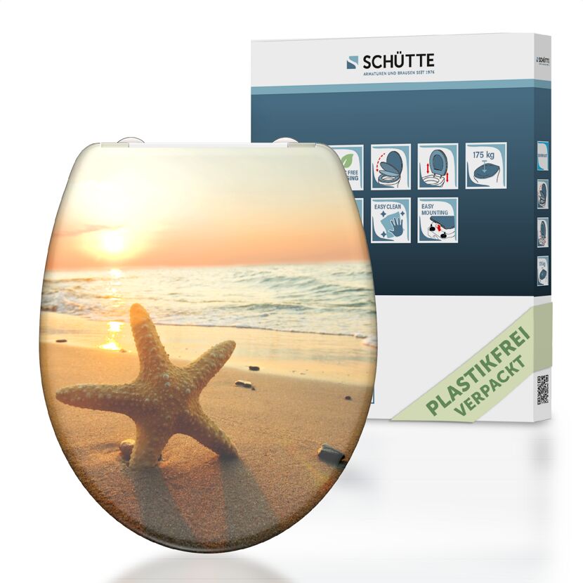 WC-Sitz 'Sea Star' mit Absenkautomatik Duroplast