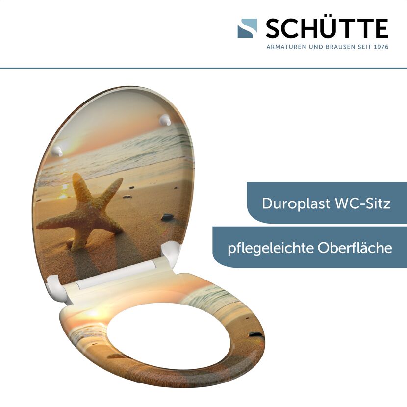 WC-Sitz 'Sea Star' mit Absenkautomatik Duroplast