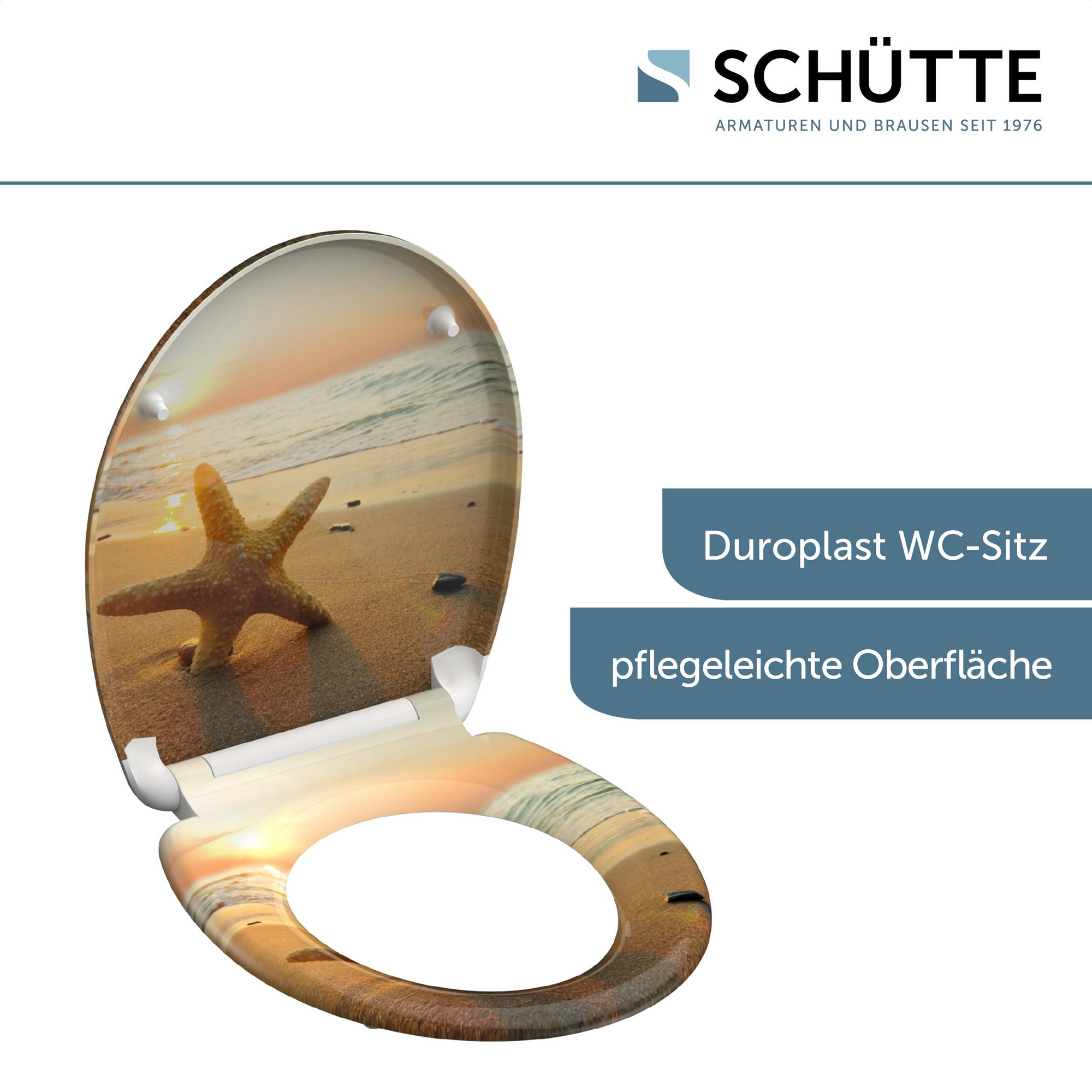 WC-Sitz 'Sea Star' mit Absenkautomatik 37,4 x 45,3 cm + product picture