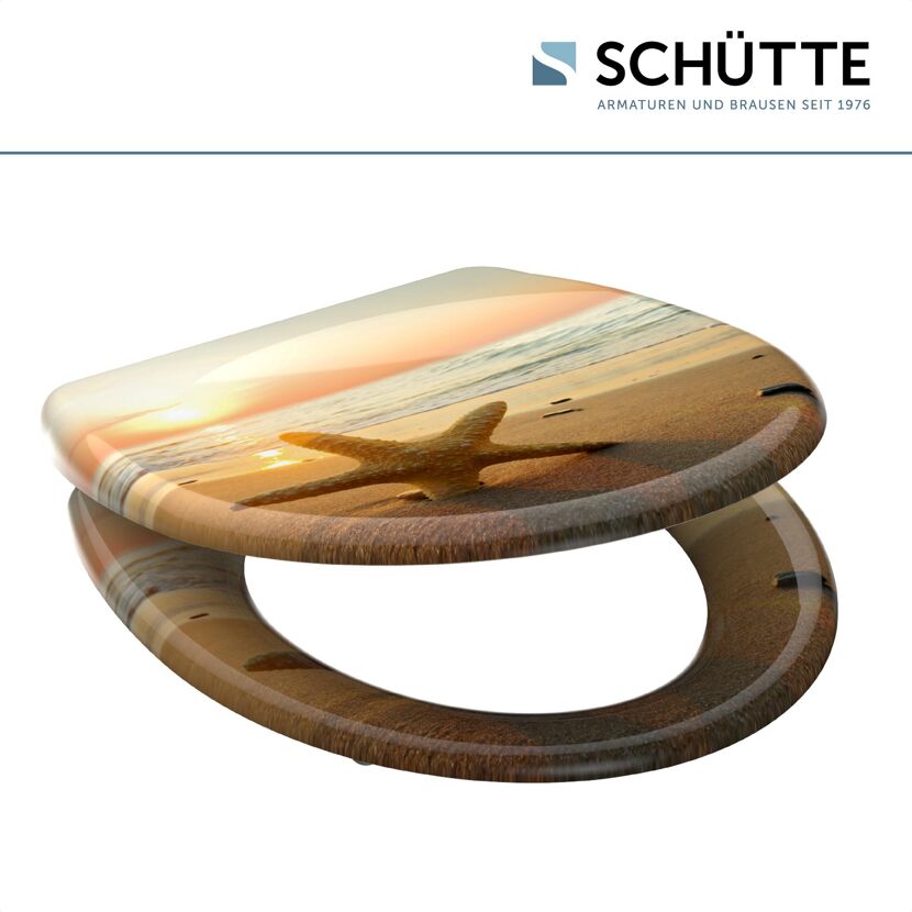 WC-Sitz mit Strandmotiv