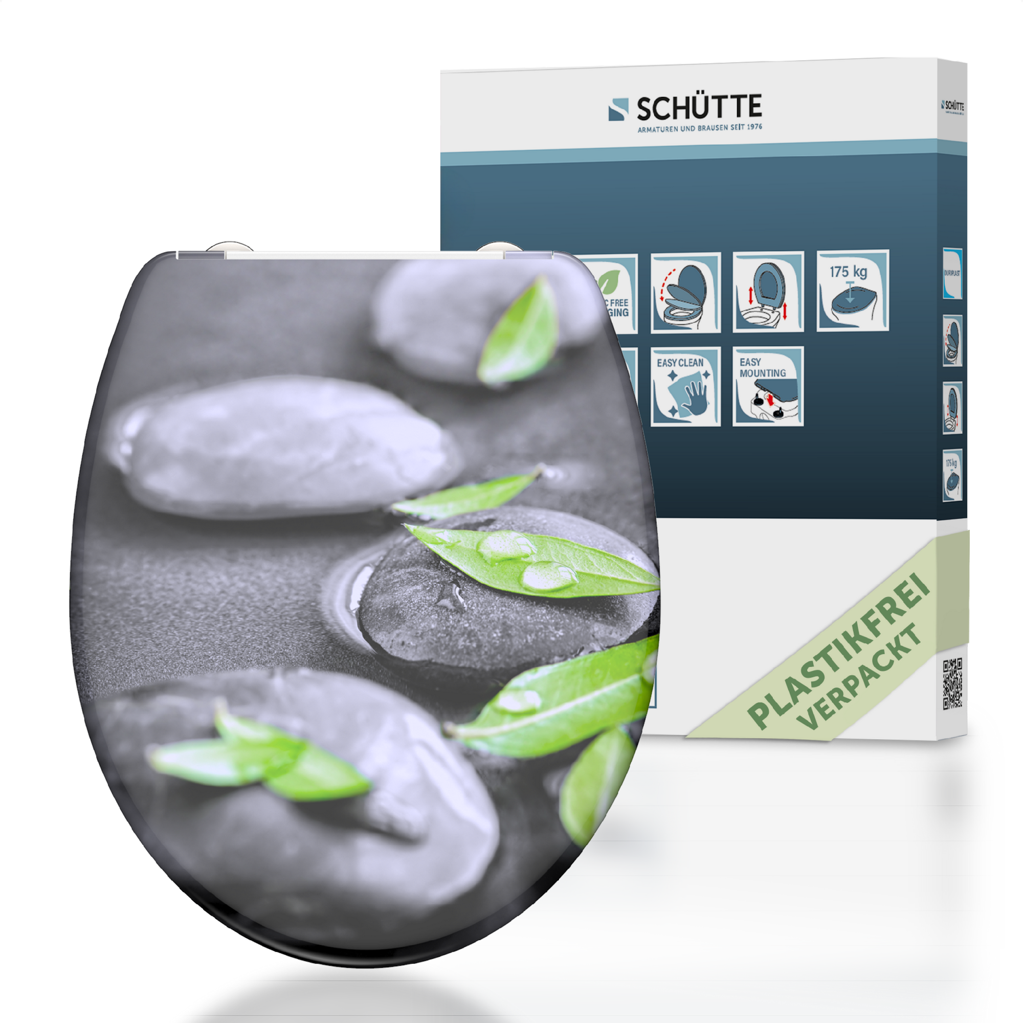 WC-Sitz 'Stone' mit Absenkautomatik Duroplast