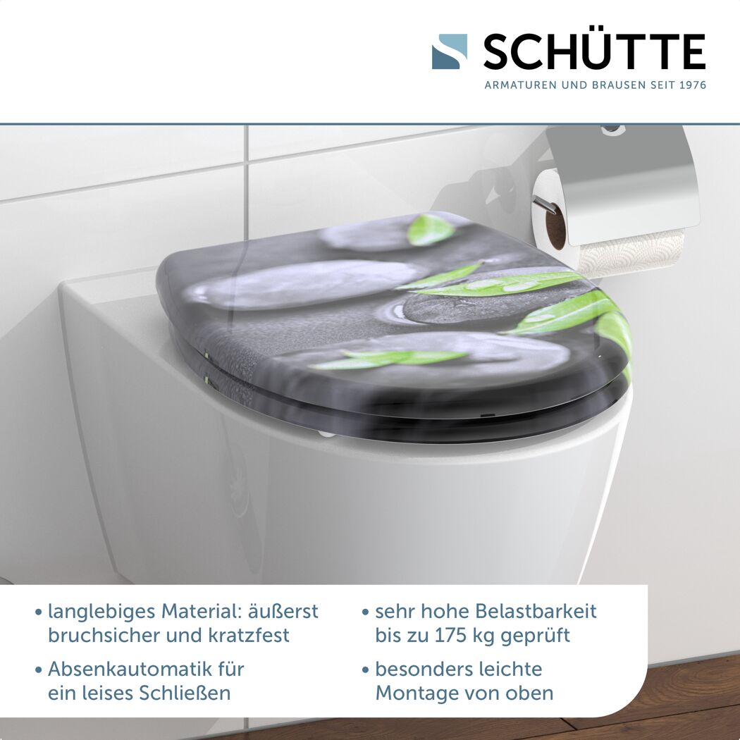 WC-Sitz 'Stone' mit Absenkautomatik Duroplast