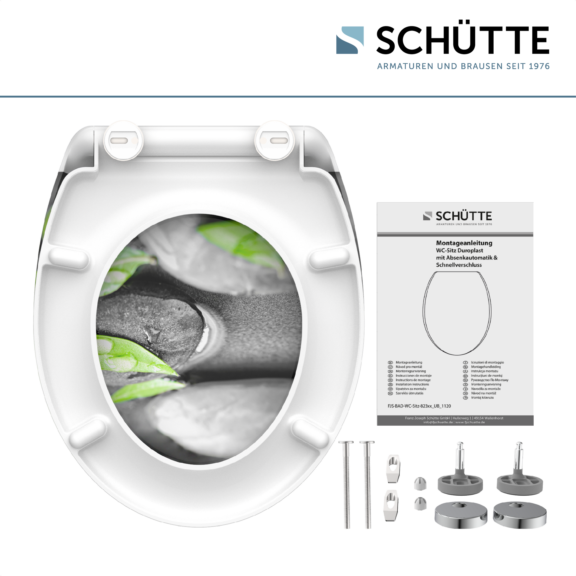 WC-Sitz 'Stone' mit Absenkautomatik Duroplast