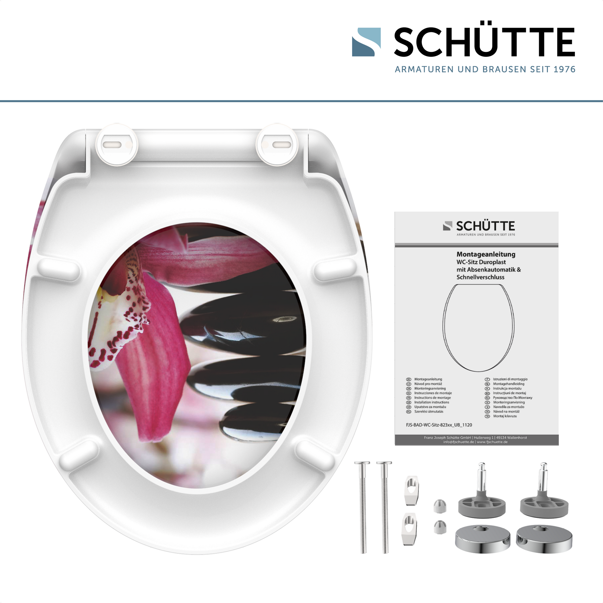 WC-Sitz 'Wellyness' mit Absenkautomatik Duroplast