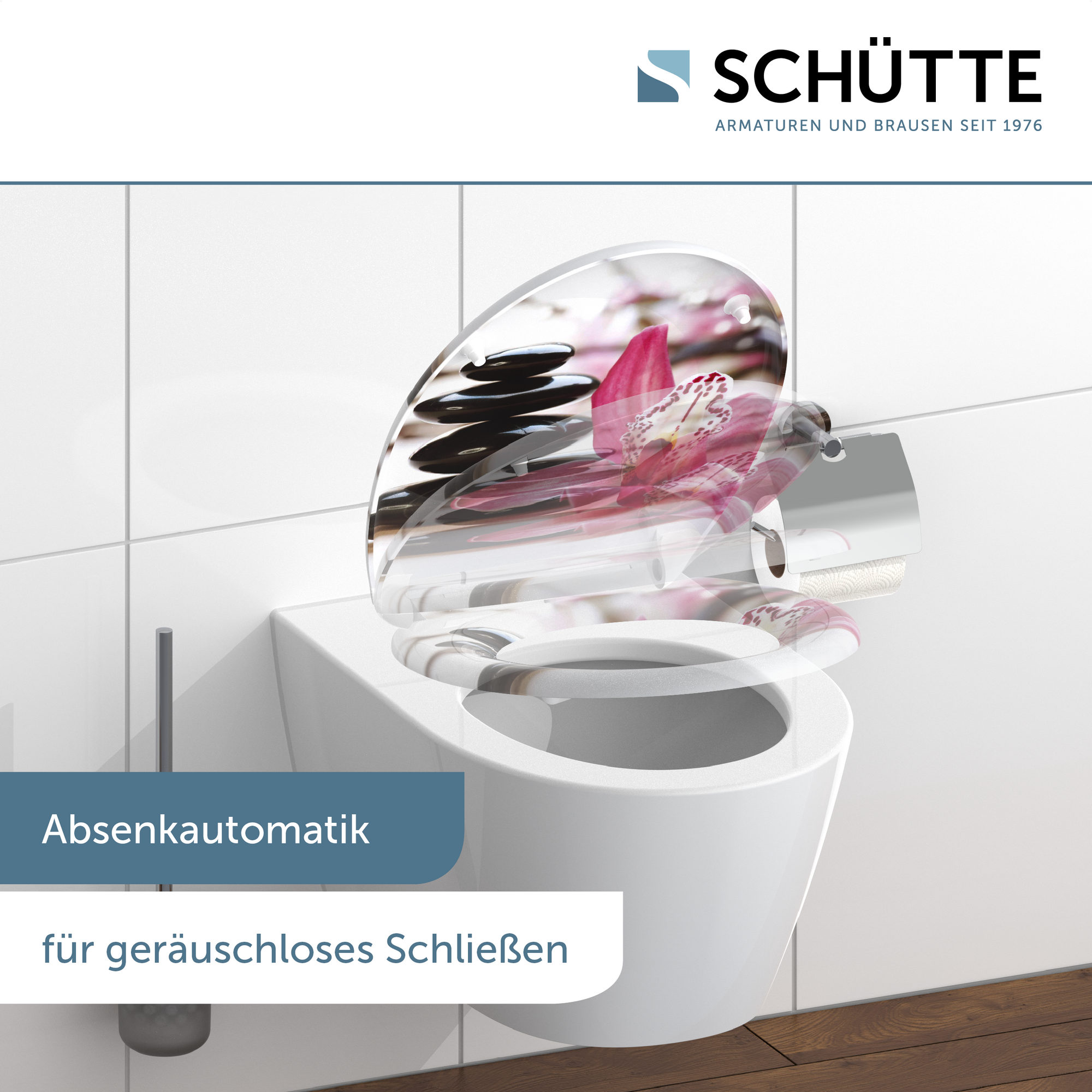 WC-Sitz 'Wellyness' mit Absenkautomatik Duroplast