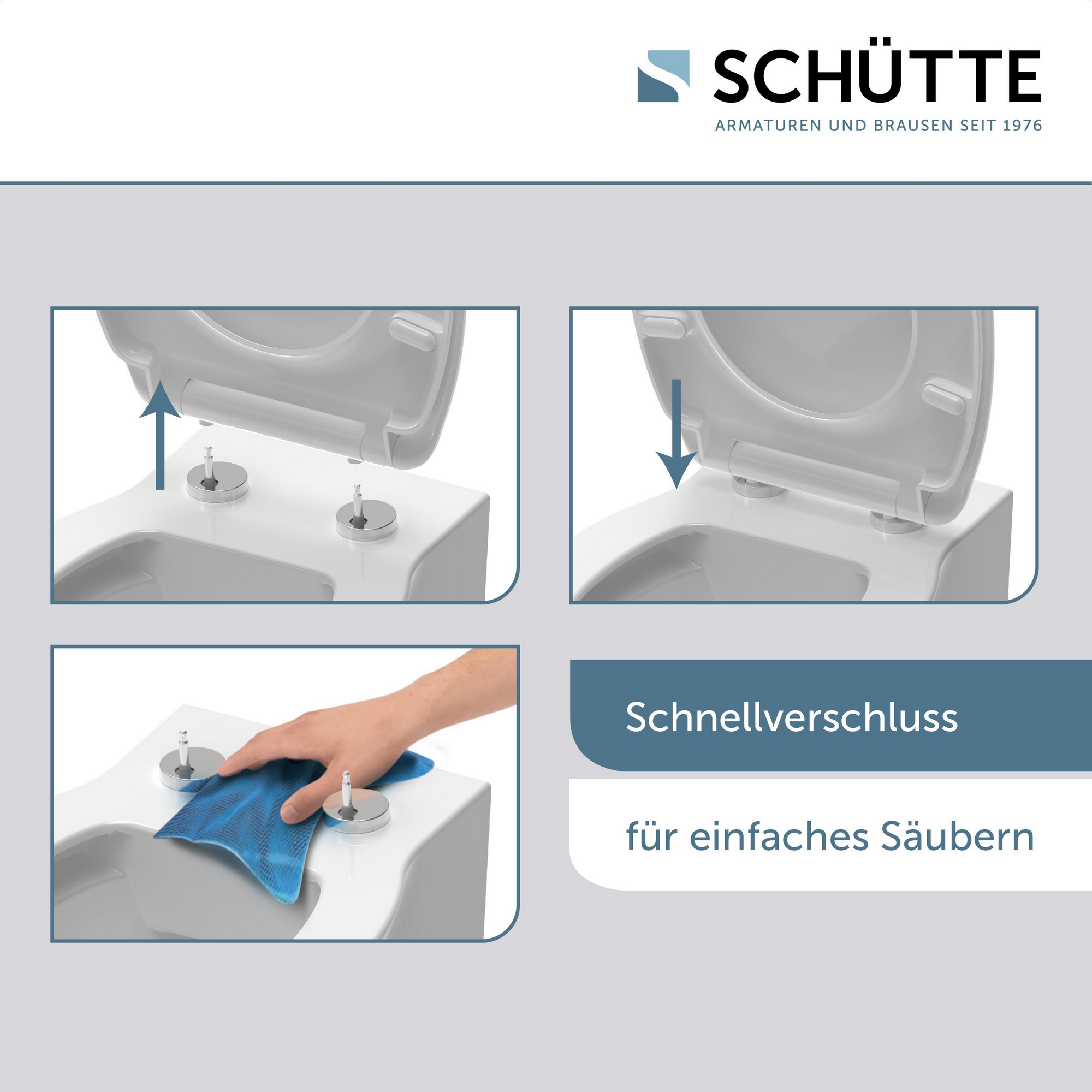 WC-Sitz 'Wellyness' mit Absenkautomatik 37,4 x 45,3 cm + product picture