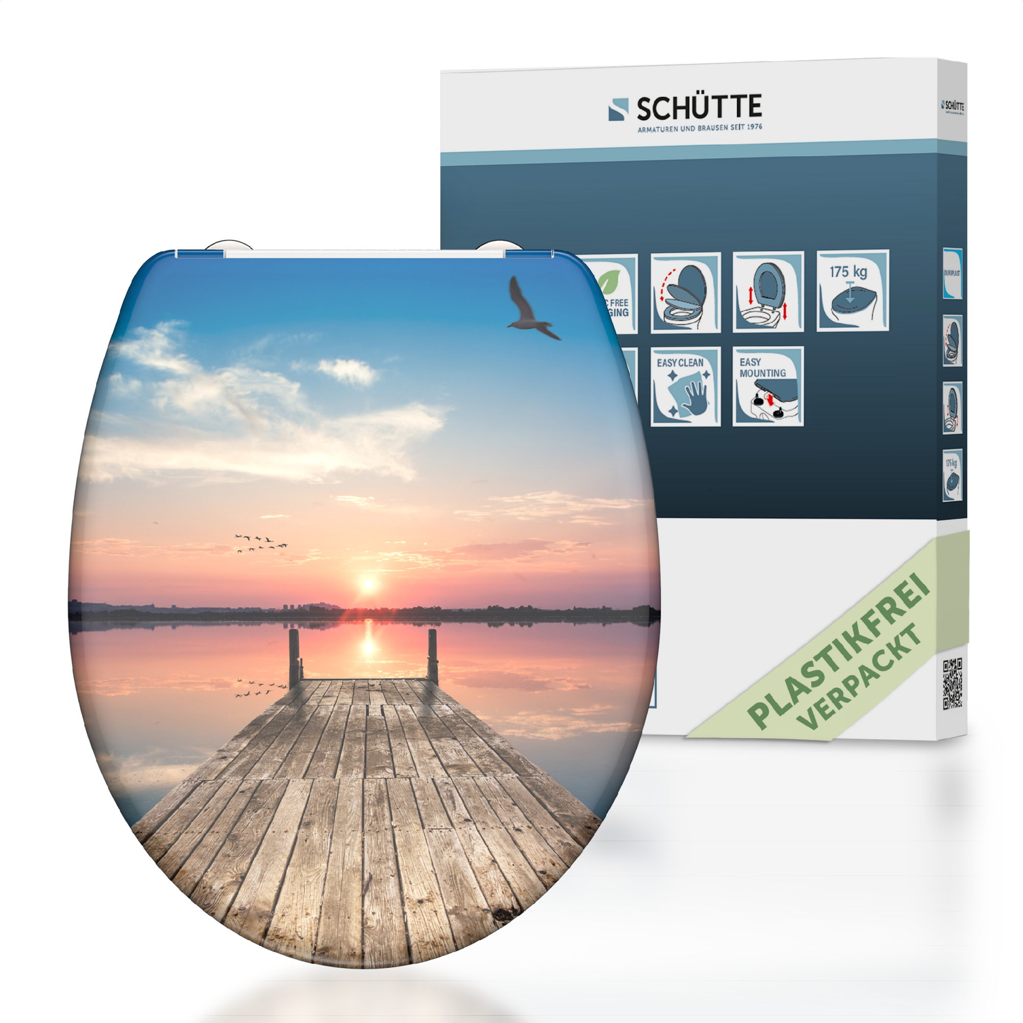 Thumbnail - Schütte WC-Sitz 'Sunset Sky' mit Absenkautomatik Duroplast