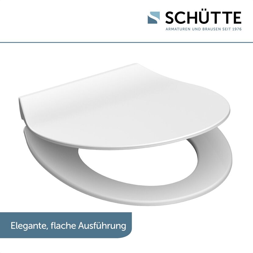WC-Sitz, Duroplast, Slim, weiß