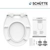 Weißer WC-Sitz Duroplast mit Absenkautomatik