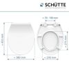 WC-Sitz 'SLIM WHITE' mit Absenkautomatik weiß Duroplast