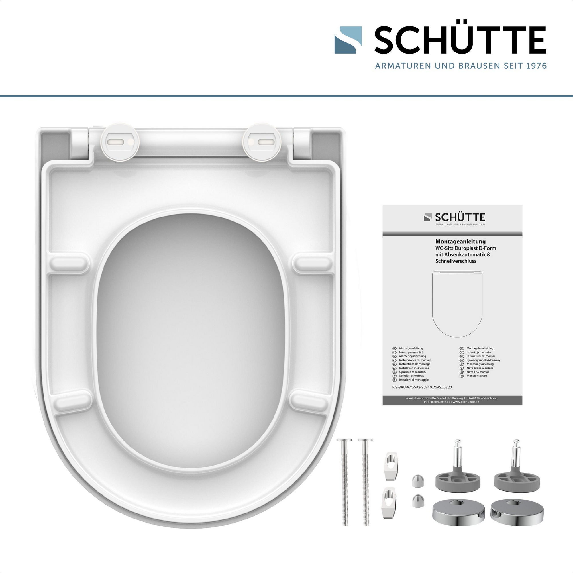 WC-Sitz mit Absenkautomatik weiß 36 x 46,5 cm + product picture