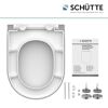 Schütte WC-Sitz Duroplast D-Form weiß mit Befestigungsmaterial