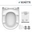 Schütte WC-Sitz Duroplast D-Form weiß mit Befestigungsmaterial