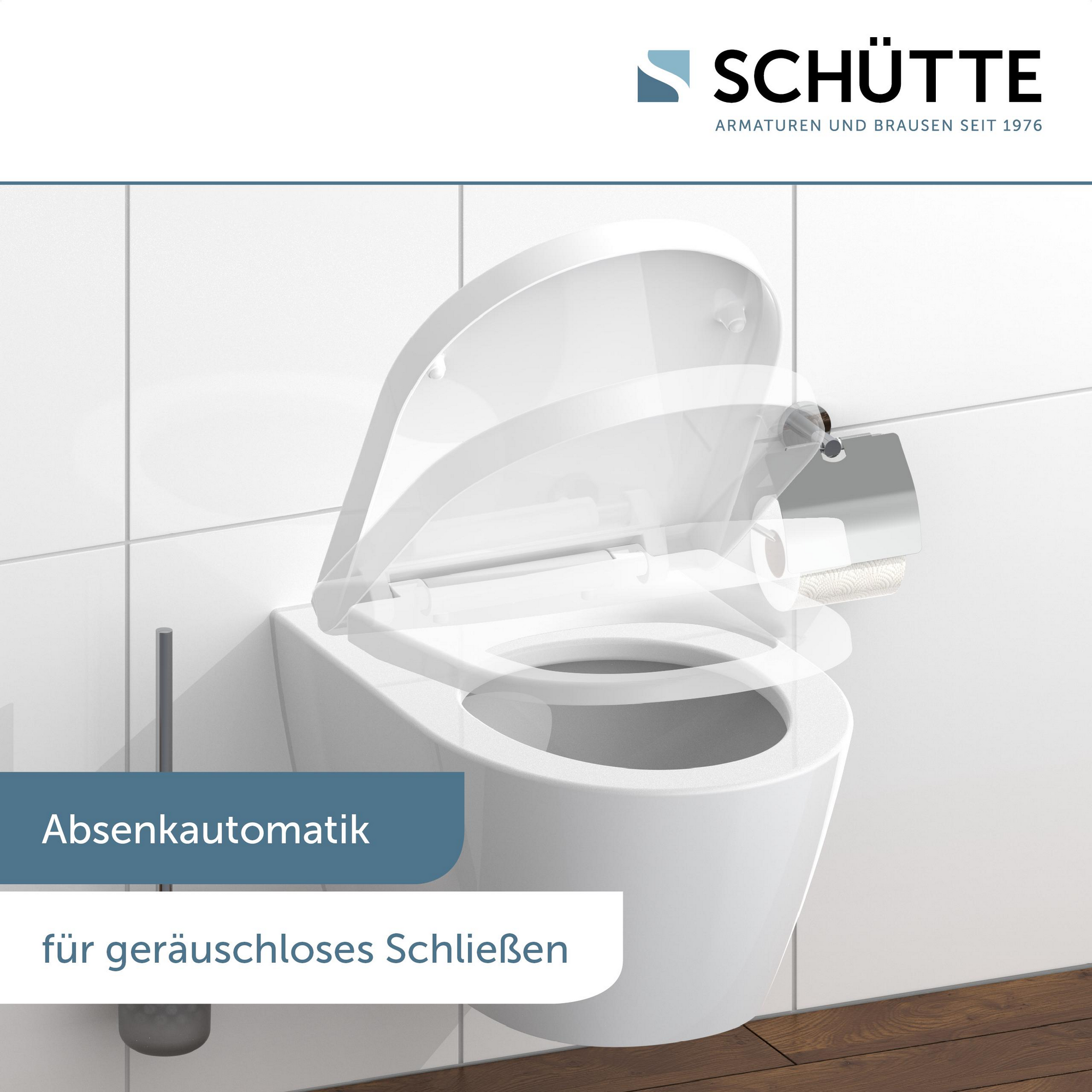 WC-Sitz mit Absenkautomatik weiß 36 x 46,5 cm + product picture