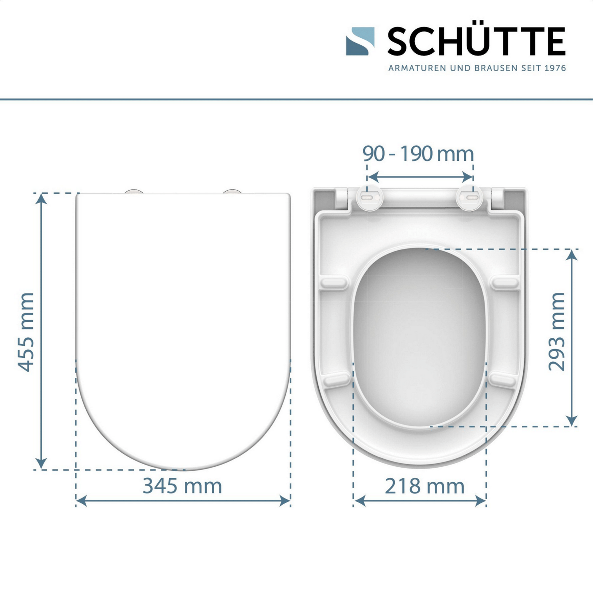 WC-Sitz mit Absenkautomatik weiß Duroplast