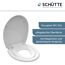 WC-Sitz 'FAMILY WHITE' mit Absenkautomatik weiß Duroplast
