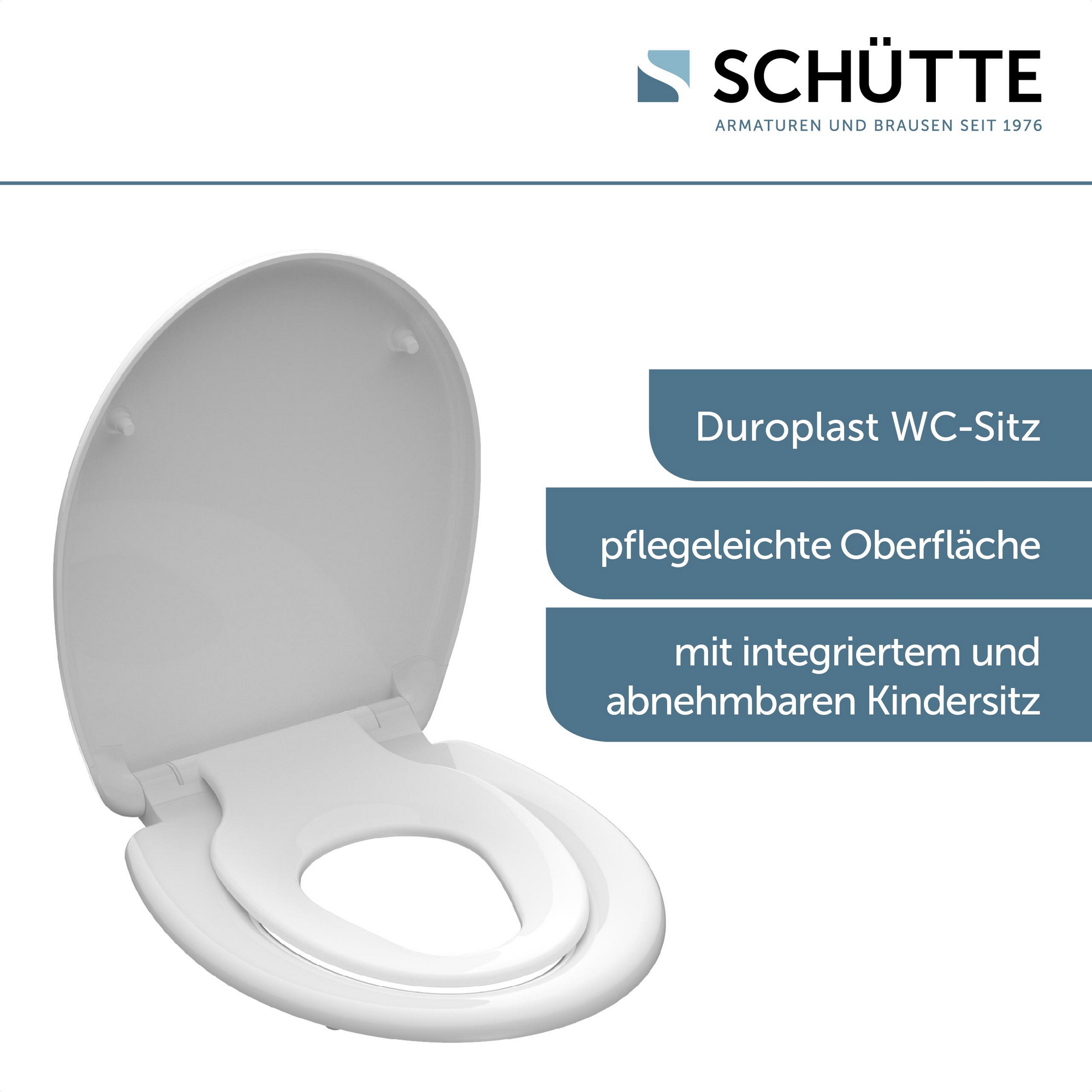 WC-Sitz 'FAMILY WHITE' mit Absenkautomatik + product picture