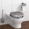 WC-Sitz 'Grey Steel' Holzkern