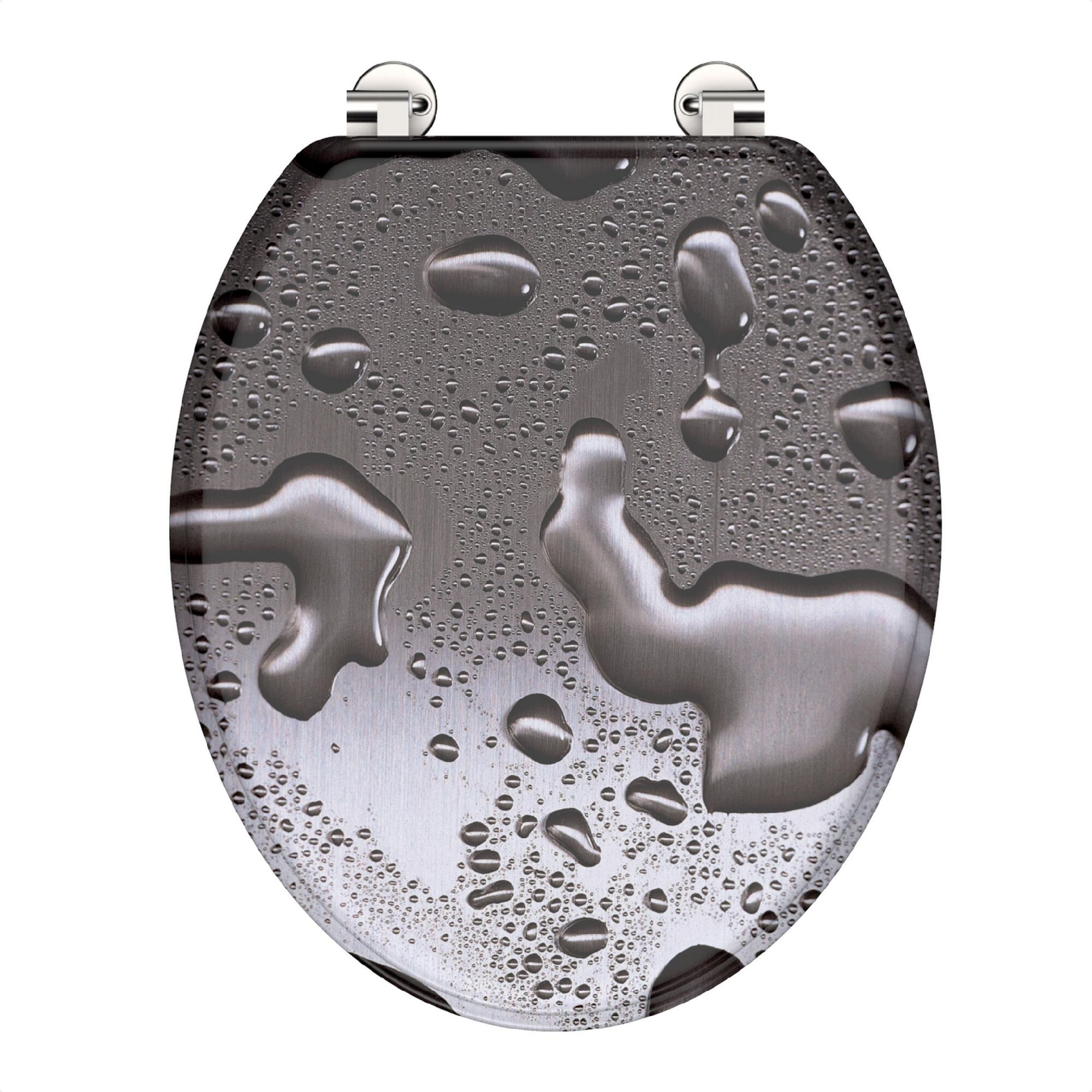 WC-Sitz mit Wassertropfen