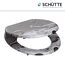 WC-Sitz Grey Steel mit Wassertropfen