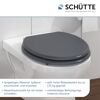 WC-Sitz mit Absenkautomatik anthrazit Holzkern